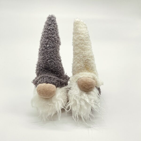 Deko-Wichtel grau/weiß (2021er Kollektion)