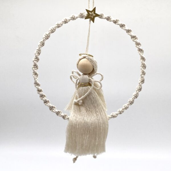 Makramee-Türkranz Engel