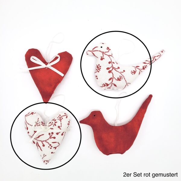 Deko-Set "Vogel & Herz" – Bild 7