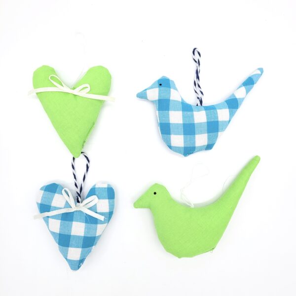 Deko-Set "Vogel & Herz" B-Ware