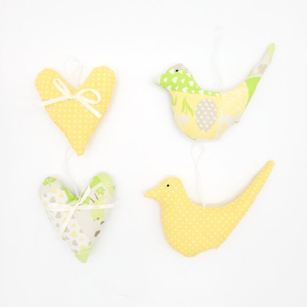 Deko-Set "Vogel & Herz" – Bild 2