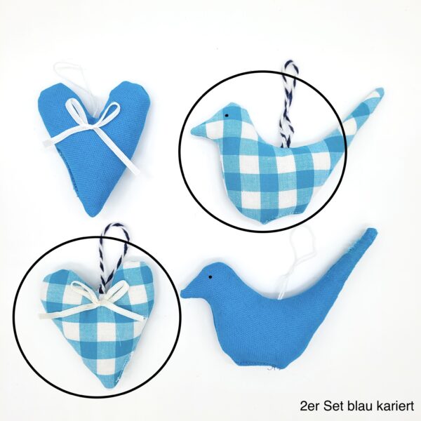Deko-Set "Vogel & Herz" B-Ware – Bild 5