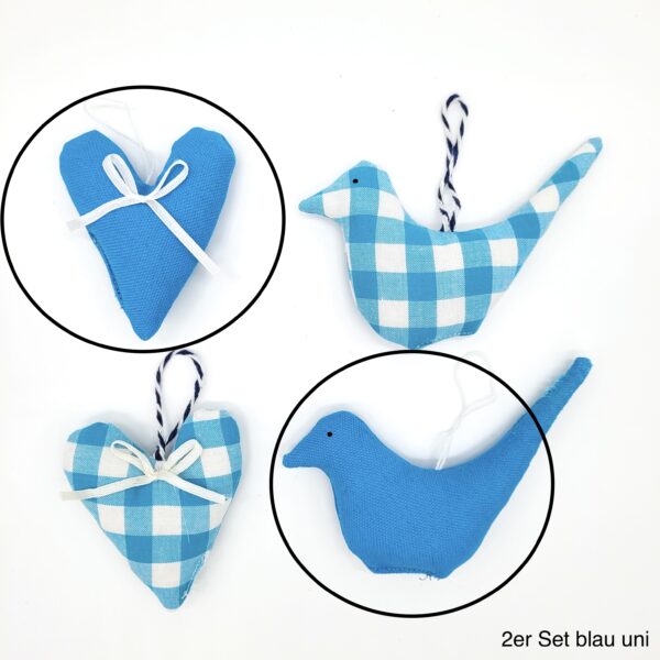 Deko-Set "Vogel & Herz" B-Ware – Bild 4