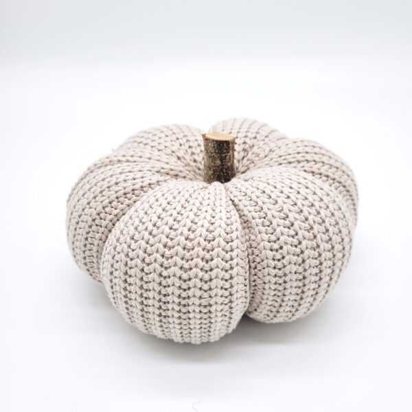 Deko Kürbis "strick"