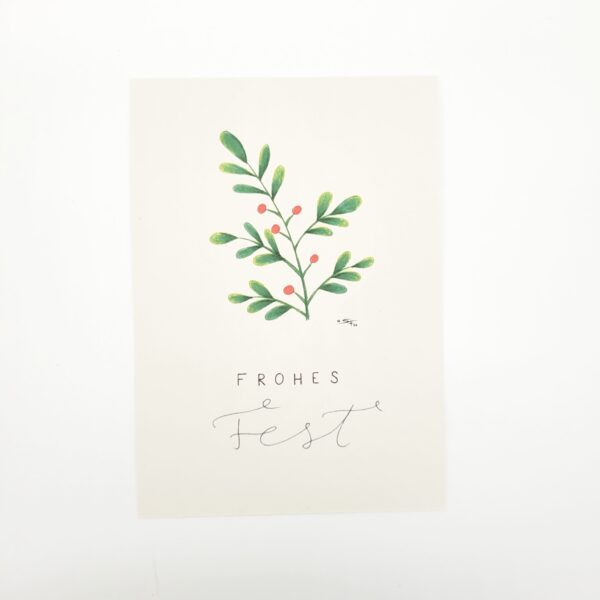 Grußkarte / Postkarte "Mistelzweig"