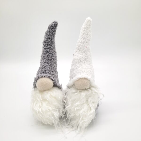 Deko-Wichtel grau/weiß (2023er Kollektion)