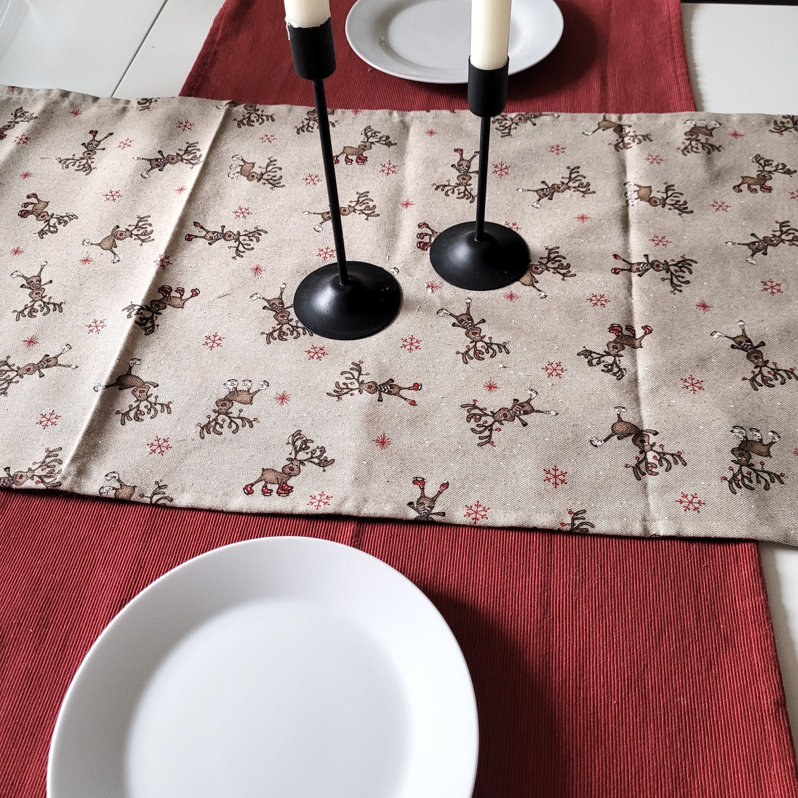Weihnachts-Tischläufer "Rentiere" – Bild 5