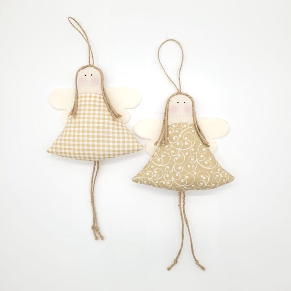 Weihnachtsengel "Vintage" beige