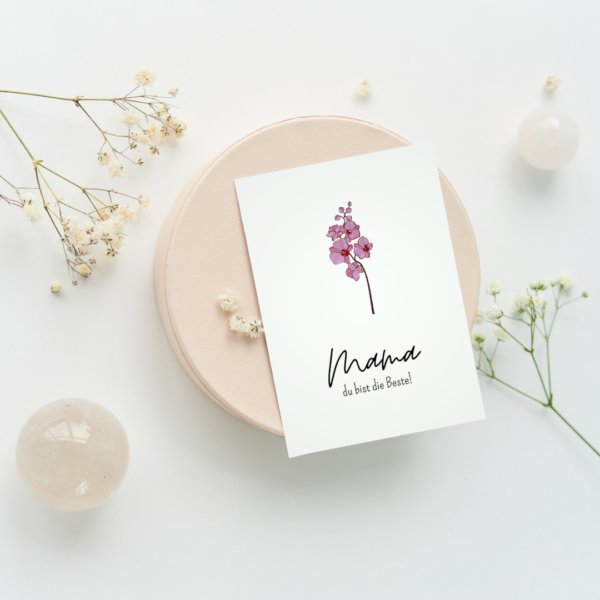 Postkarte "Mama du bist die Beste!"