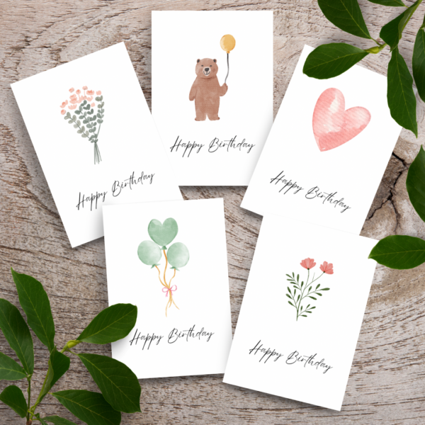 Grußkarten "Happy Birthday"