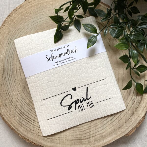 Schwammtuch "Spül mit mir"