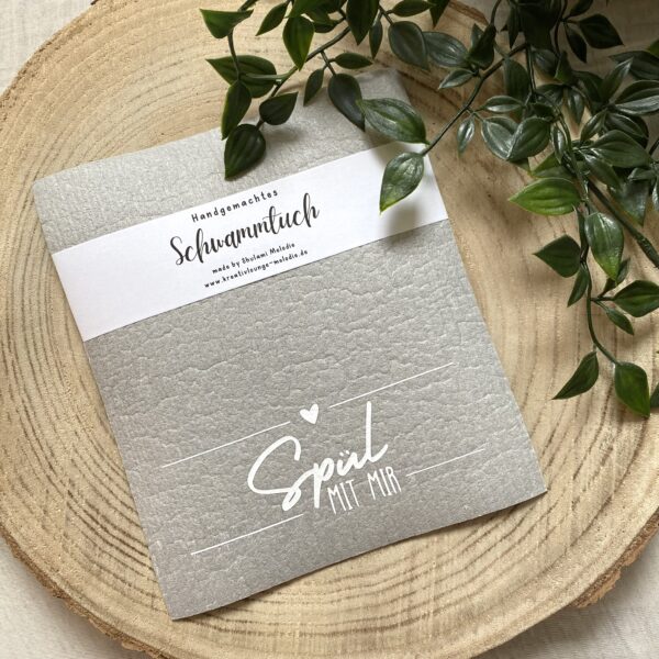 Schwammtuch "Spül mit mir" – Bild 2