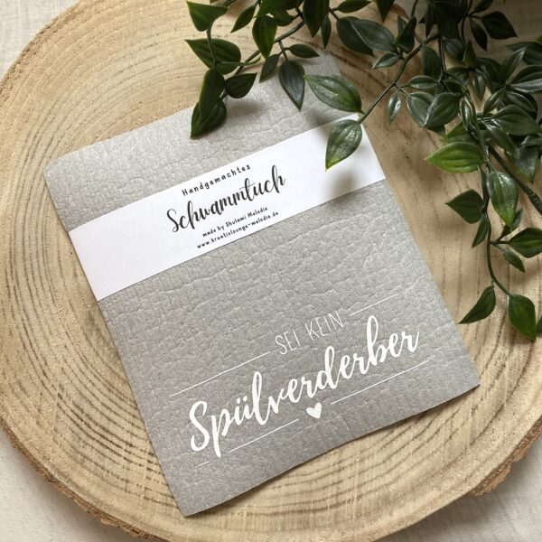 Schwammtuch "Sei kein Spülverderber" – Bild 2