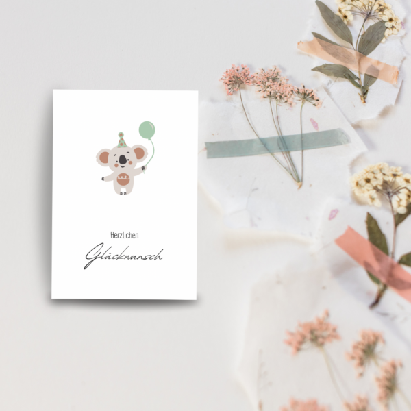 Grußkarte "Herzlichen Glückwunsch"