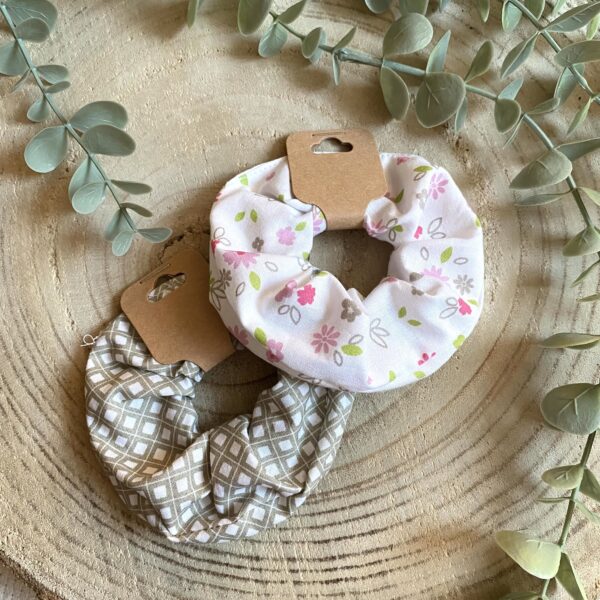 Scrunchie Haargummi Set "Blümchen & gemustert"
